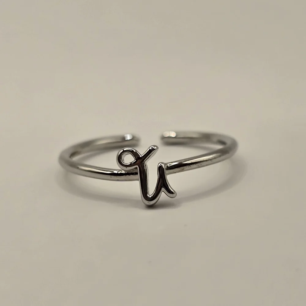 Earthbound Capricorn Zodiac Silver Tone Brass Adjustable Ring NWT